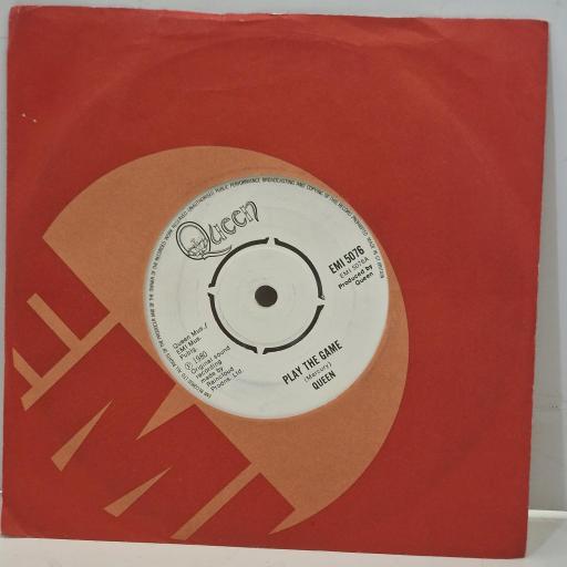 QUEEN Play the Game A Human Body EMI 5076 7" Single