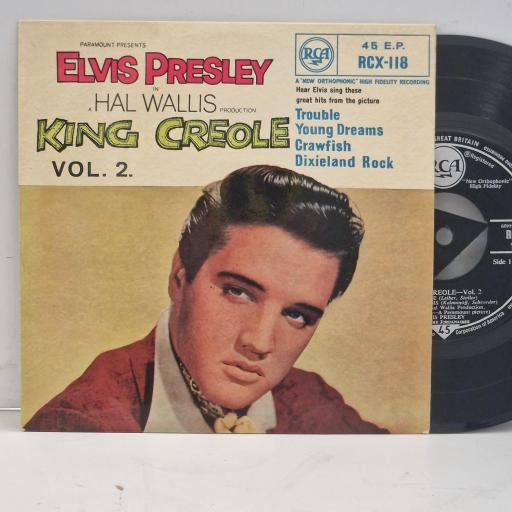 ELVIS PRESLEY King Creole Soundtrack Vol 2 RCX 118 7” EP