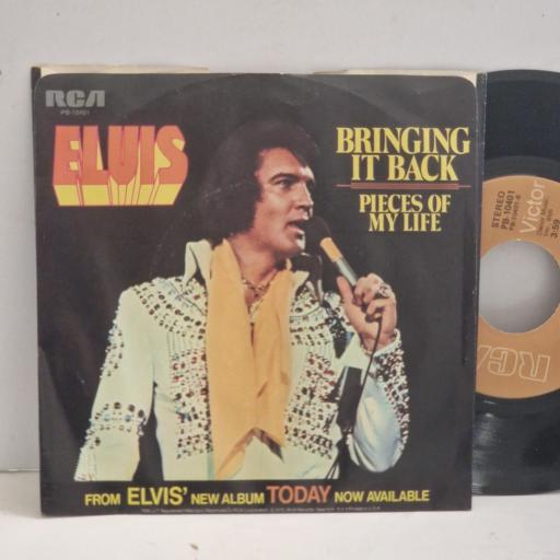 ELVIS PRESLEY Bringing it Back Pieces of my Life PB-10401 7" Single
