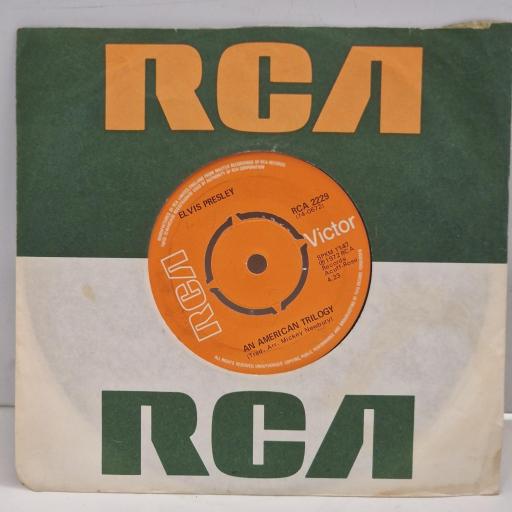ELVIS PRESLEY An American Trilogy The First Time Ever I Saw Your Face RCA 2229 7" Single