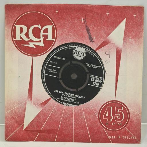 ELVIS PRESLEY I Gotta Know Are You Lonesome Tonight RCA 1216 7" Single