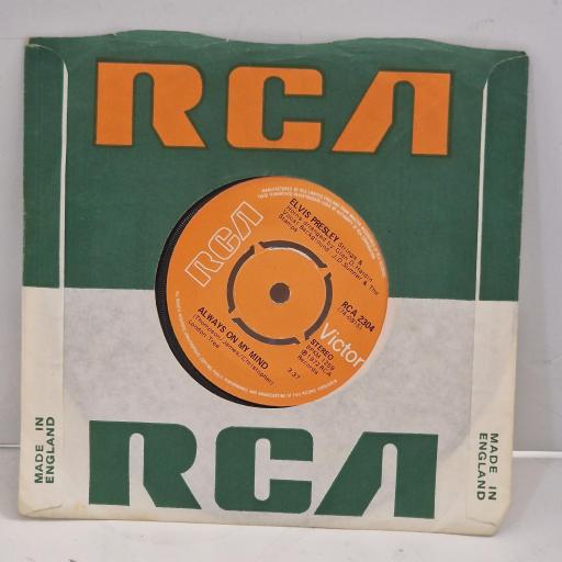 ELVIS PRESLEY Separate Ways Always On My Mind RCA 2304 7" Single