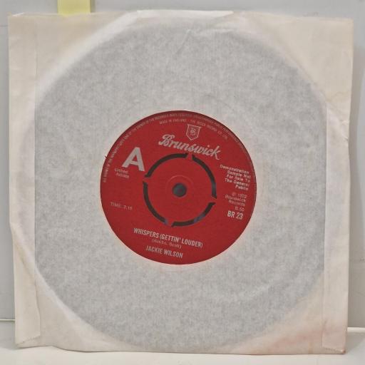 JACKIE WILSON Reet Petite Whispers BR 23 7" Single