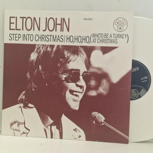 ELTON JOHN Step into Christmas 4864860 12” LP WHITE VINYL