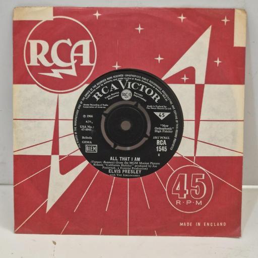 ELVIS PRESLEY All That I Am Spinout RCA 1545 7" Single