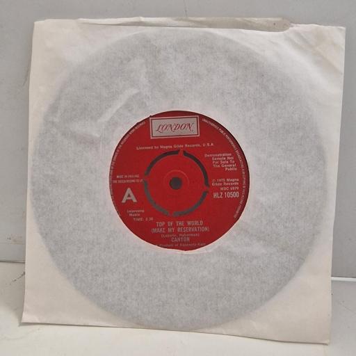 CANYON Top of the World Boogie Down Broadway HLZ 10500 7" Single