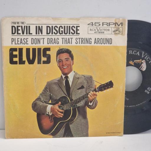 ELVIS PRESLEY Devil in Disguise Please Don’t Drag That String Around 47-8188 7" Single