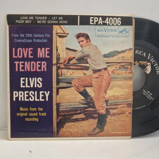 ELVIS PRESLEY Love Me Tender EPA-4006 7" Single