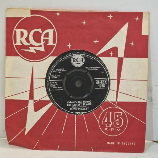 ELVIS PRESLEY His Latest Flame Little Sister RCA 1258 7" Single