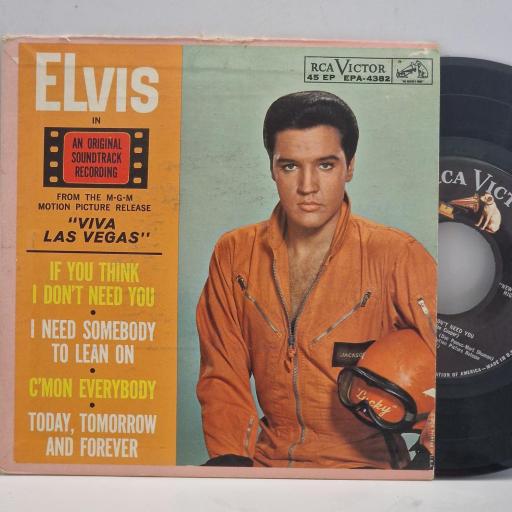 ELVIS PRESLEY Viva Las Vegas Soundtrack EPA-4382 7" Single