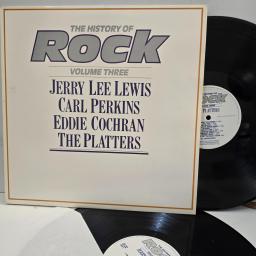 JERRY LEE LEWIS CARL PERKINS EDDIE COCHRAN THE PLATTERS The History of Rock Vol 3 HRL 003 12” 2x LP