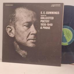 E E CUMMINGS Collected Poetry TC 2080 12” 2x LP