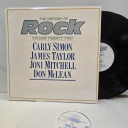 CARLY SIMON JAMES TAYLOR JONI MITCHELL DON McLEAN The History of Rock Vol 22 HRL 022 12” 2x LP