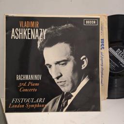 VLADIMIR ASHKENAZY RACHMANINOV 3rd Piano Concerto SXL 6057 12” LP