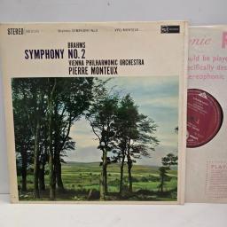 BRAHMS VIENNA PHILHARMONIC ORCHESTRA PIERRE MONTEAUX Symphony No 2 SB-2110 12” LP