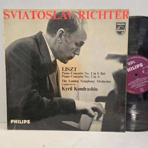 SVIATOSLAV RICHTER LISZT Piano Concerto No 1 In E Flat Piano Concerto No 2 In A ABL 3401 12” LP
