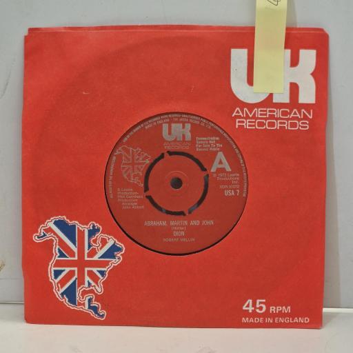 DION Abraham, Martin and John Daddy Rollin’ USA 7 7” Single
