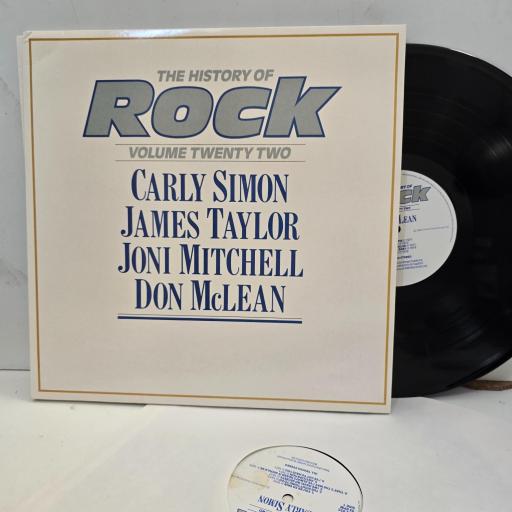 CARLY SIMON JAMES TAYLOR JONI MITCHELL DON McLEAN The History of Rock Vol 22 HRL 022 12” 2x LP