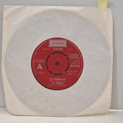 SYL JOHNSON Let Yourself Go Please, Don’t Give Up On Me HLU 10476 7” Single
