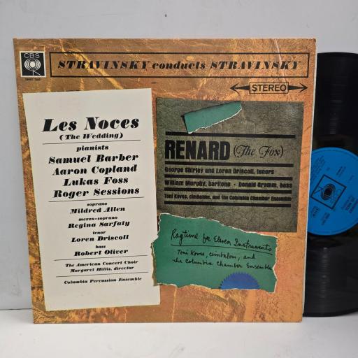 STRAVINSKY SAMUEL BARBER Les Noces (The Wedding) Renard (The Fox) Ragtime For Eleven Instruments SBRG 72071 12” LP