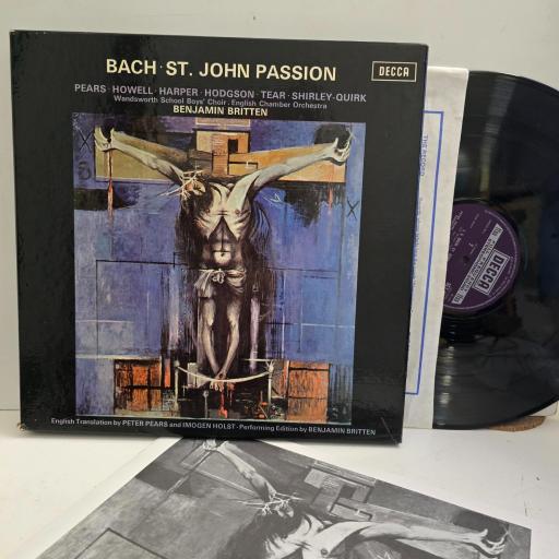 BACH PEARS St John Passion SET 531 12” 3x LP Box Set